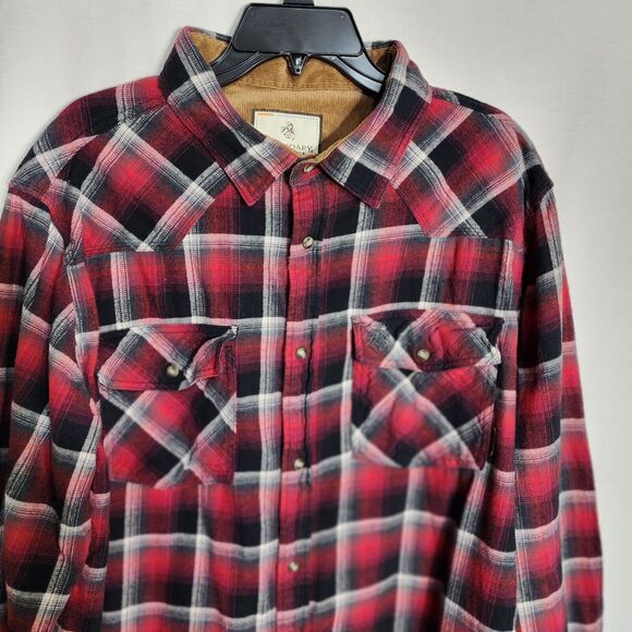 Legendary Whitetails Mens Shirt XLT Stockyard Shotgun Western Flannel Pearl Snap - Picture 3 of 11